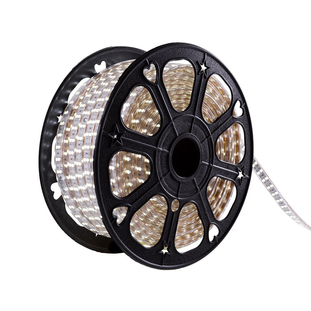 Striscia da 120 LED/M 500W 2700ºK SMD5050 220VAC IP65 x50M Striscia da 120 LED/M 500W 2700ºK SMD5050 220VAC IP65 x50M