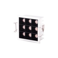Faretto LED da incasso 10W 648Lm 2700ºK Rettangolare PRO