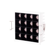 Faretto LED da incasso 15W 1079Lm 2700ºK Rettangolare PRO