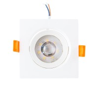 Faretto LED da incasso 7W 589Lm 2700ºK Rettangolare Inclinabile