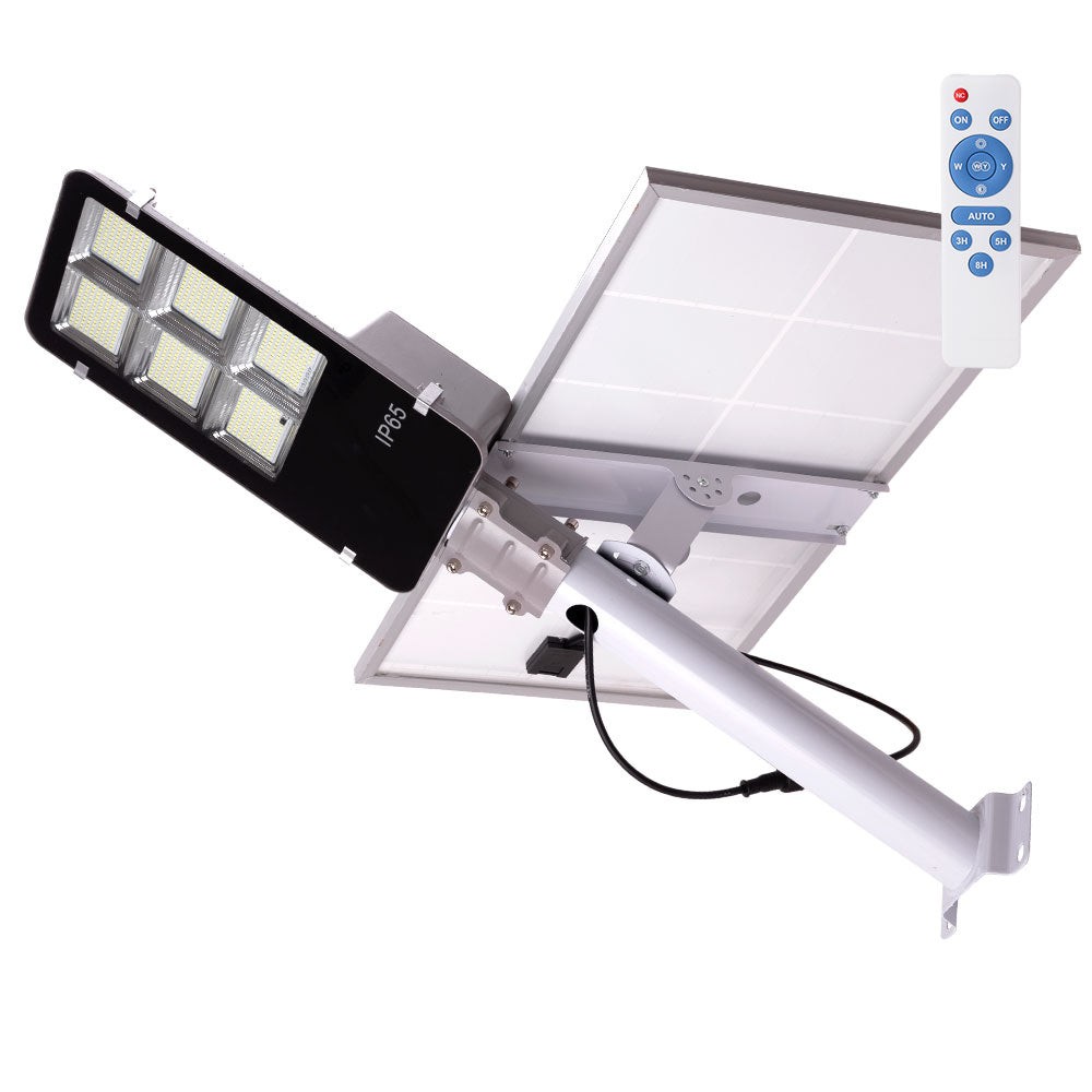 Lampione stradale a LED solare, telecomando, dimmerabile Lampione stradale a LED solare, telecomando, dimmerabile