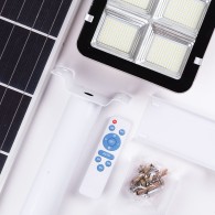 Lampione stradale a LED solare, telecomando, dimmerabile