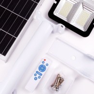 Lampione stradale a LED solare, telecomando, dimmerabile