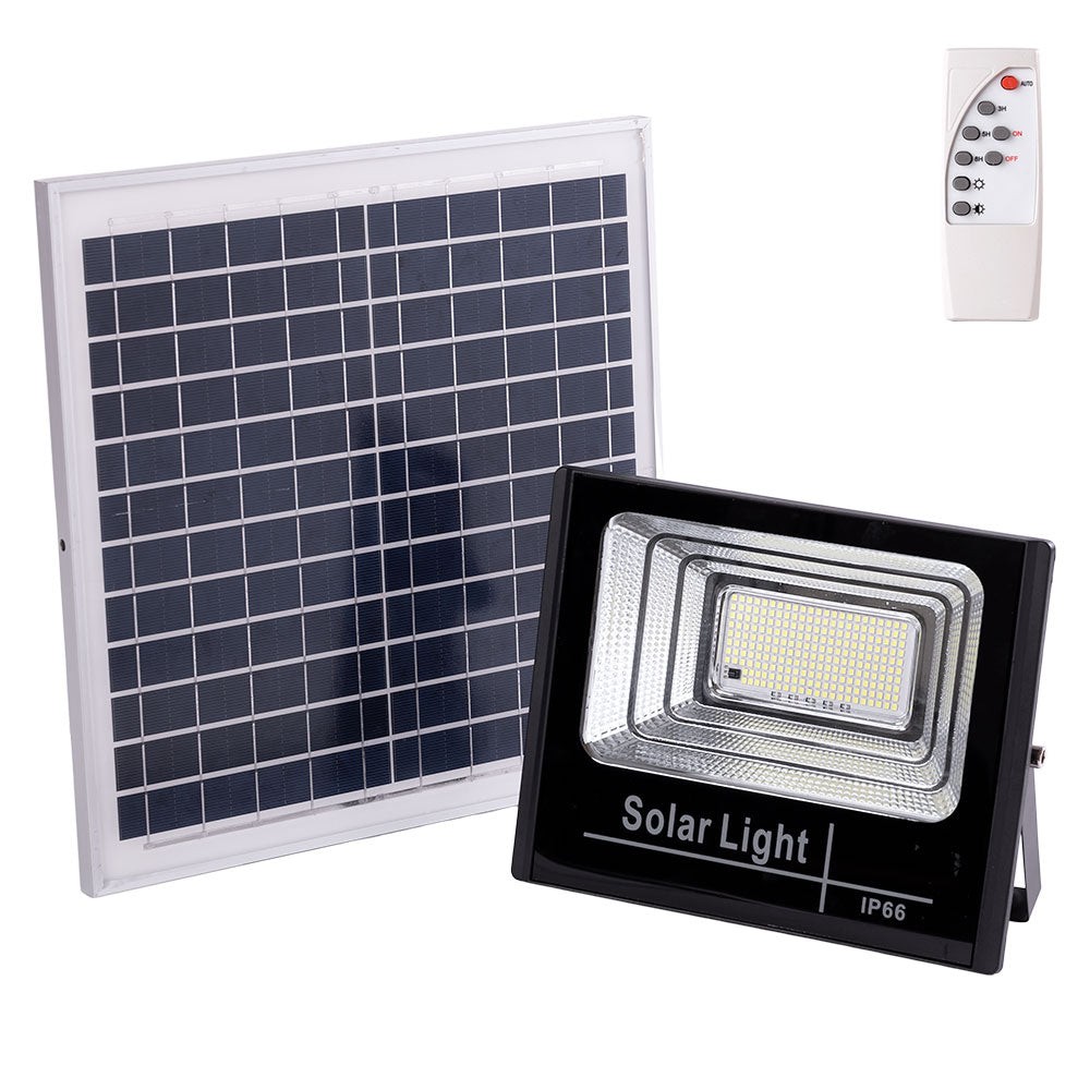 Proiettore LED solare 120W 4000K Pannello: 6V/15W Batteria: