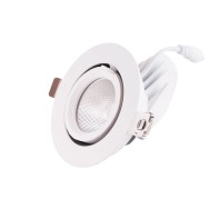 Faretto LED da incasso 7W 1050Lm 2700ºK Circolare orientabile
