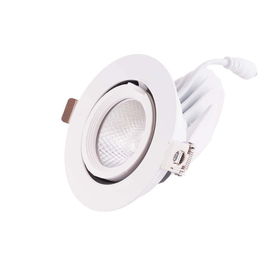 Faretto LED da incasso 7W 1050Lm 2700ºK Circolare orientabile Faretto LED da incasso 7W 1050Lm 2700ºK Circolare orientabile