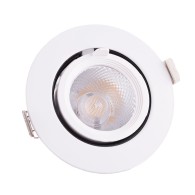 Faretto LED da incasso 7W 1050Lm 2700ºK Circolare orientabile