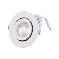 Faretto LED da incasso 20W 3000Lm 2700ºK Circolare Orientabile
