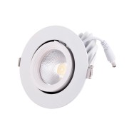 Faretto LED da incasso 20W 3000Lm 2700ºK Circolare Orientabile