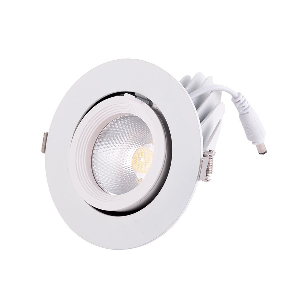Faretto LED da incasso 20W 3000Lm 2700ºK Circolare Orientabile