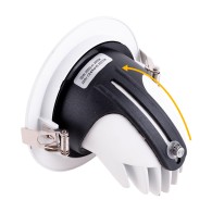Faretto LED da incasso 20W 3000Lm 2700ºK Circolare Orientabile