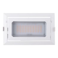 Faretto LED da incasso 50W 8000Lm 2700ºK Rettangolare
