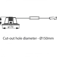 Downlight Led "Philips" 12W 1200Lm 4000ºK IP54 30000H
