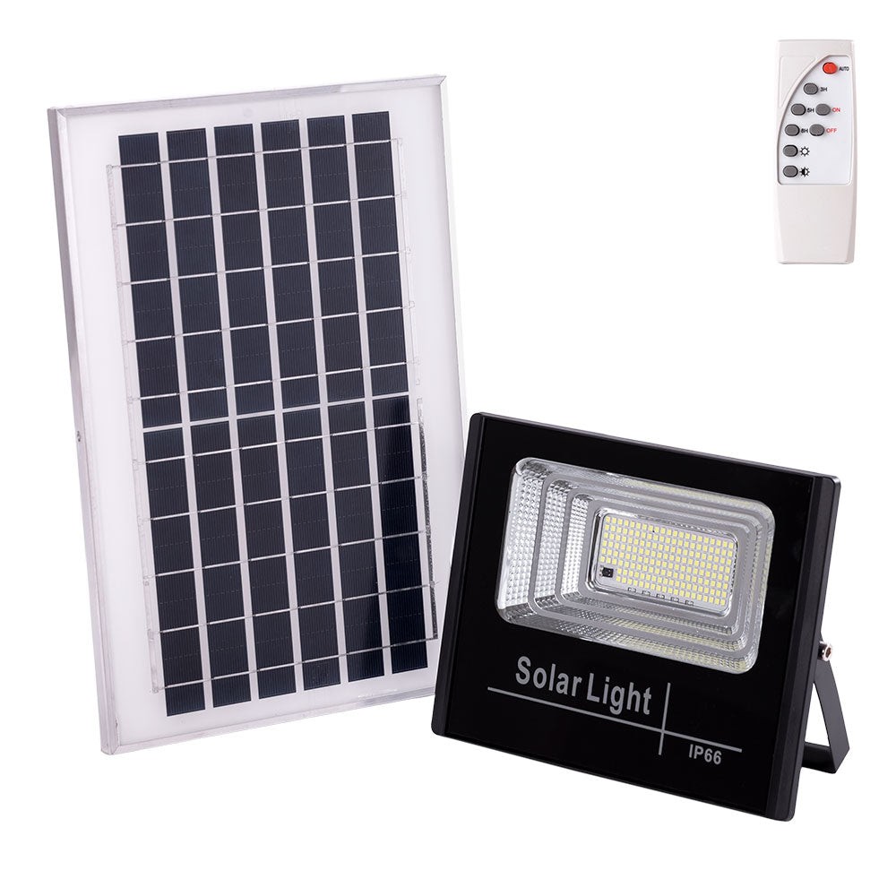 Proiettore LED solare 65W 4000K Pannello: 6V/8W Batteria: