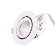 Faretto LED da incasso 9W 1350Lm 2700ºK Circolare orientabile