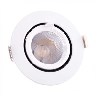 Faretto LED da incasso 9W 1350Lm 2700ºK Circolare orientabile