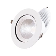 Faretto LED da incasso 35W 5250Lm 2700ºK Circolare Orientabile