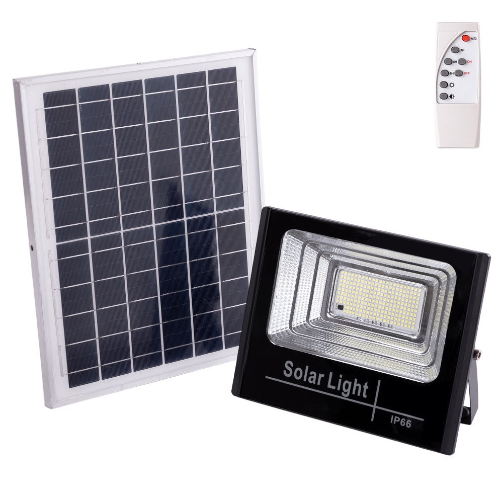 Proiettore LED solare 100W 4000K Pannello: 6V/12W Batteria: Proiettore LED solare 100W 4000K Pannello: 6V/12W Batteria:
