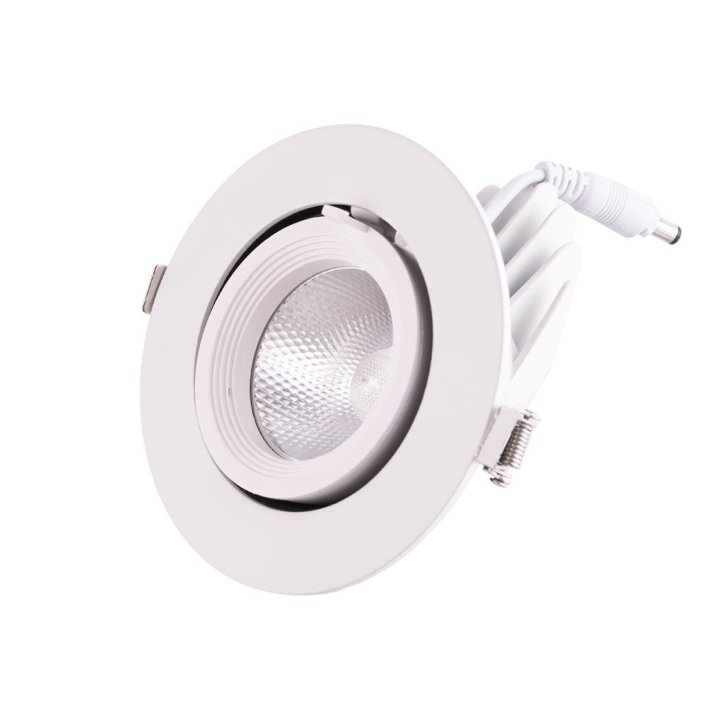 Faretto LED da incasso 15W 2550Lm 2700ºK Circolare Orientabile