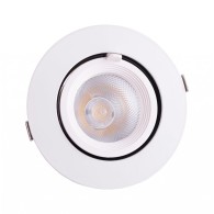 Faretto LED da incasso 15W 2550Lm 2700ºK Circolare Orientabile