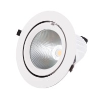 Faretto LED da incasso 40W 6000Lm 2700ºK Circolare Orientabile