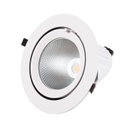 Faretto LED da incasso 40W 6000Lm 2700ºK Circolare Orientabile