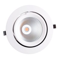 Faretto LED da incasso 40W 6000Lm 2700ºK Circolare Orientabile