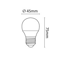 Lampadina LED Asalite E27 4W 350Lm 3000K IP20