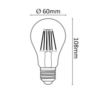 Lampadina LED Asalite E27 6W 660Lm 4000K IP20