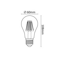 Lampadina LED Asalite E27 6W 660Lm 4000K IP20
