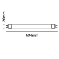 Tubo LED G13 Vetro Asalite 9W 900Lm 6500K IP20