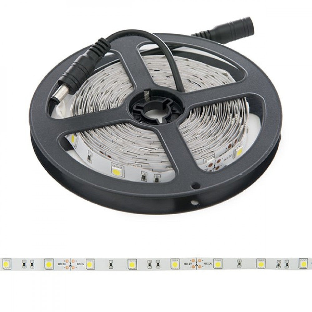 Striscia da 150 LED 36W 2.100Lm SMD5050 12VDC x5M 40. Striscia da 150 LED 36W 2.100Lm SMD5050 12VDC x5M 40.