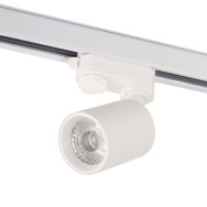 Faretto da Binario Trifase 10W COB Orientabile Flicker Free