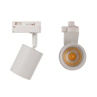 Faretto da Binario Monofase 10W COB Orientabile Flicker Free