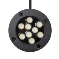 Faretto LED da incasso 9W 810Lm Ø90mm 85-265VAC IP67 60º 2700ºK