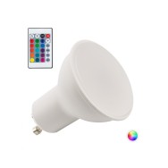 Lampadina LED RGB GU10 da 5 W, telecomando, 40.