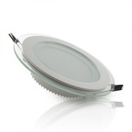 Faretto LED Downlight 12W 1200Lm 2700ºK Vetro Circolare Ø160Mm