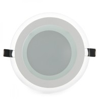 Faretto LED Downlight 12W 1200Lm 2700ºK Vetro Circolare Ø160Mm