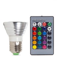 Lampadina LED E27 3W RGB Telecomando 40.