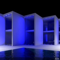 Faretto Proiettore LED 50W 4.250Lm IP65 Brico Blu 40.