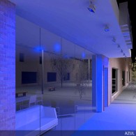 Faretto Proiettore LED 10W 850Lm IP65 Brico Blu 40.