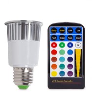 Lampadina LED E27 5W RGB Telecomando 40.