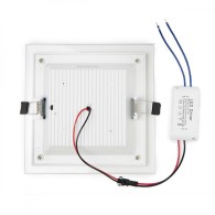 Faretto LED Downlight 12W 1200Lm 2700ºK Quadrato Vetro 40.