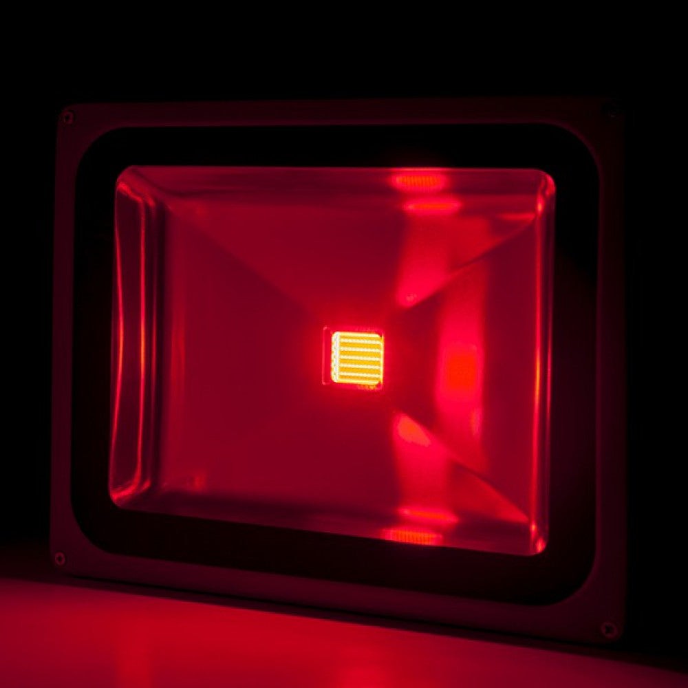 Faretto Proiettore LED 50W 4.250Lm IP65 Rosso Brico 40. Faretto Proiettore LED 50W 4.250Lm IP65 Rosso Brico 40.