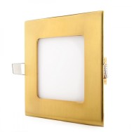 Pannello LED 6W 600Lm 2700ºK Quadrato Oro 50.