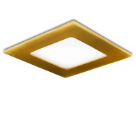Pannello LED 6W 600Lm 2700ºK Quadrato Oro 50.