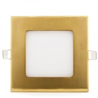 Pannello LED 6W 600Lm 2700ºK Quadrato Oro 50.