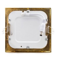 Pannello LED 6W 600Lm 2700ºK Quadrato Oro 50.
