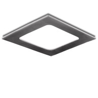 Pannello LED quadrato in nichel satinato 6W 600Lm 6000ºK 50.