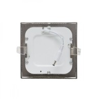 Pannello LED quadrato in nichel satinato 6W 600Lm 6000ºK 50.
